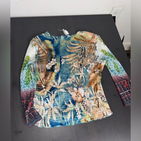 Alberto Makali Long Sleeve Beaded top Multicolored - Picture 6 of 6
